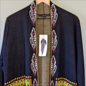 Max Sport Boho Open Front Cardigan Duster